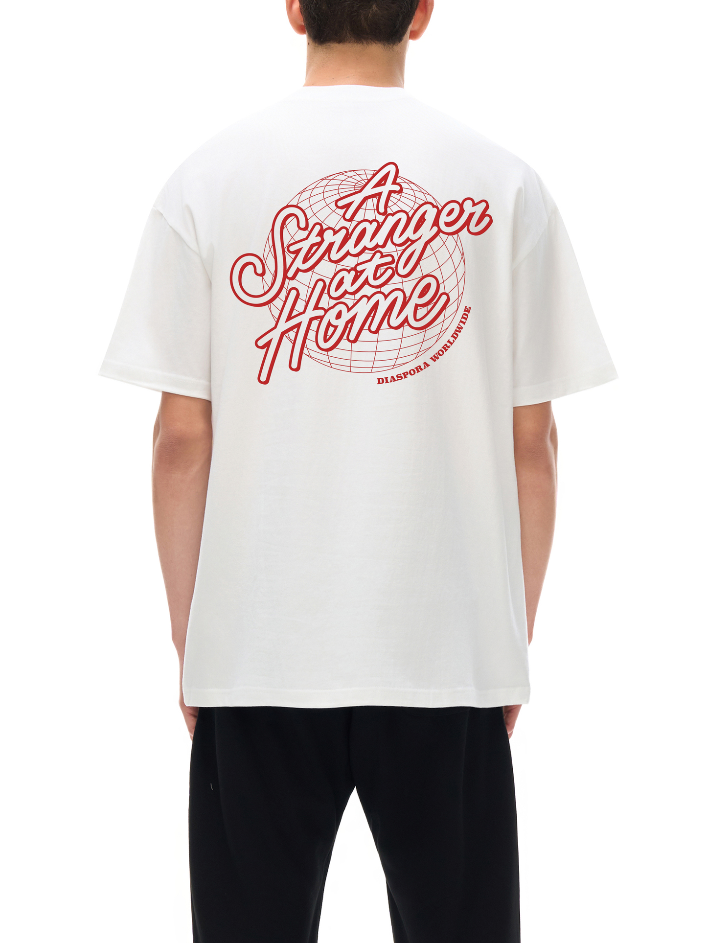 "DIASPORA WORLD WIDE" T-SHIRT (BURGUNDY RED)"