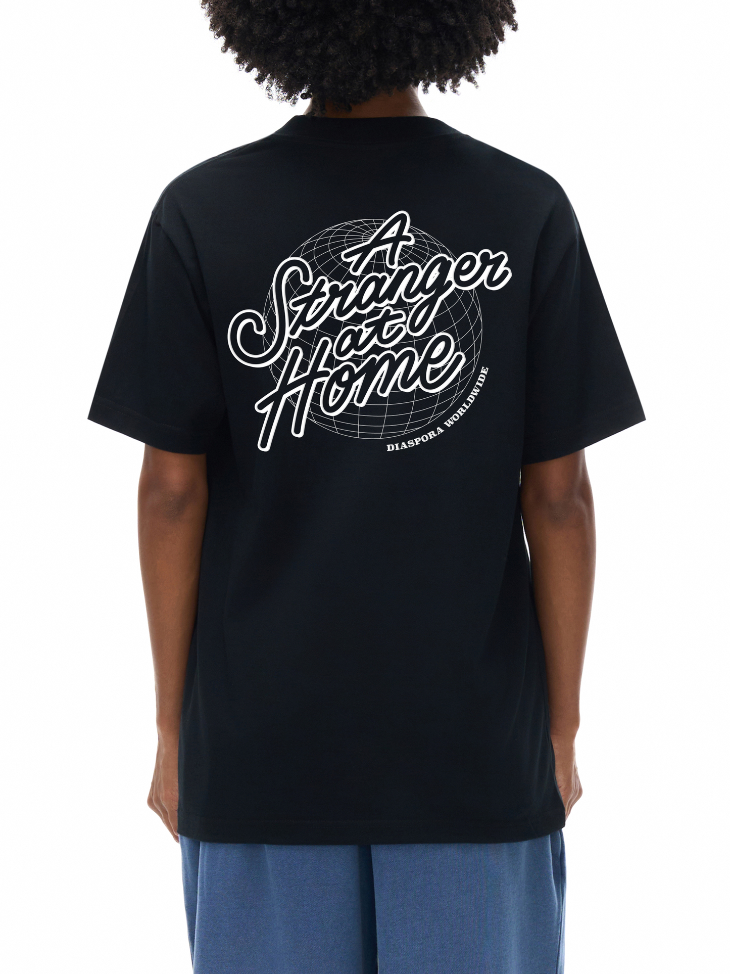 "DIASPORA WORLD WIDE" T-SHIRT (MIDNIGHT BLACK)"