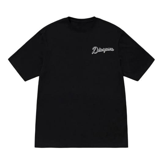 "DIASPORA WORLD WIDE" T-SHIRT (MIDNIGHT BLACK)"